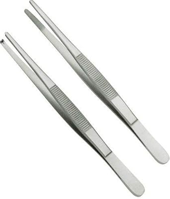 gplus thumb dissecting forceps set of 2pcs toothed forceps 6 no toothed forceps 6 amazon in industrial scientific