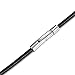 Jonline24h Black Leather Cord Necklace Rope Chain with Stainless Steel Clasp, 3mm, 14-30 inch(30)