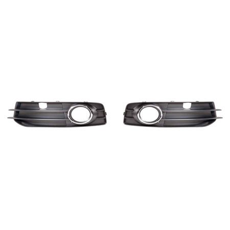 Audi A3 2009-2013 Foglight Bezel w/Spot Package Chrome Trim Pair Driver and Passenger Side
