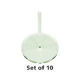 LITKO Acrylic Flight Stands, 40mm Circle, 3mm Clear, 2 inch Peg (10)