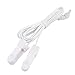Aexit 8pcs Ear Transmission Clip Electrode Lead Wires Jack Replacement Cable 1.2M Length for Tens