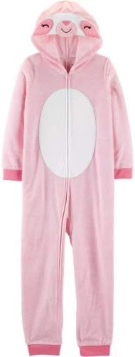 Amazon カーターズ Carter S 5 14歳用サイズ 女の子用ピンクナマケモノフード付きフリースカバーオールパジャマ ロンパース スリープウェア ワンピース 並行輸入品 パジャマ 通販