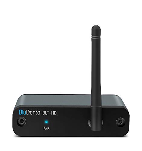 BluDento 5.0 aptX HD, True HiFi Long Range Bluetooth Music Audio Receiver, Designed for Home Stereo & Pre Amplifier & External DAC Upgraded Version