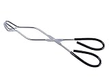 MuNiSa Kitchen Scissor Tongs For Barbecue/BBQ/Baking/Grilling/Cooking(Black,10.5 Inch)