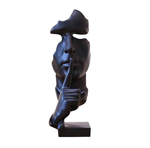 Srbi Black Modern Resin Figure Statue Craft Abstract Sculpture