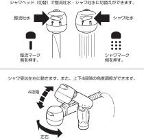 三栄水栓 【洗面用混合栓】 シングルスプレー混合栓 洗髪用 ゴム栓付 K37000VR-13
