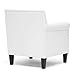 Baxton Studio Thalassa Modern Arm Chair, White