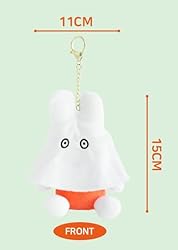MSGlobal Cute Plush Keychain with Fun Ghost Cape