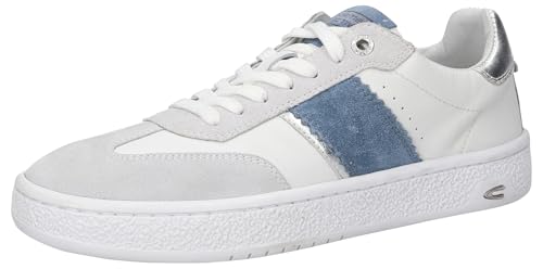 camel active Sneaker da Donna, 55BNN10-201506, Bianco/Blu, 40 EU