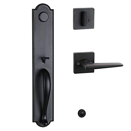 Bronze Front Double Door Handleset(Keyed&Dummy Set, Bronze) Pricepulse