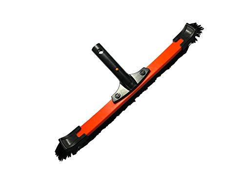 Daveyspa Light 18'' Handle Poly Carbon Material Swimming Pool Brush PP Bold Brush Wall, Tile and Floor Curved Cleaning Brush, Removable on Both Sides