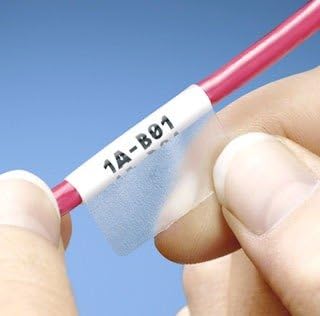 Panduit S050X125YAJ Laser/Inkjet Self-Laminated Label, Polyester, Clear/ White (5,000-Pack)