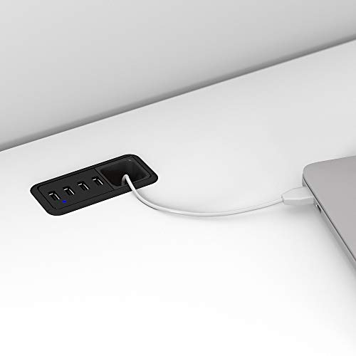 Bush Furniture Cabot L Shaped Desk with Hutch Corner Desk with