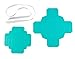 BLUE PANDA Mini Jewelry Gift Boxes - 3.74 x 3.74 x 1.65 In, 24-Pack, Teal with Lids & Ribbons - Bridal Shower Favor Boxes for Wedding & Baby Shower Favors