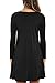 Unbranded* Women's Long Sleeve Pocket Casual Loose T-Shirt Dress Black Large
