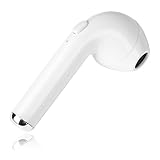 Bluetooth Wireless Earbud, In-Ear Headphone Stereo Earpiece Earphone, Noise Cancelling Mic for iPhone X 8 8plus 7 7plus 6S 6 IOS Samsung Galaxy S7 S8 Android Phones (1 pcs right ear) …