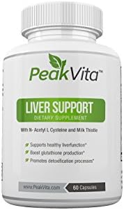 BEST Liver Support - Natural Supplement for Healthy Liver Function &amp; Detoxification - With Milk Thistle, NAC, ALA and Dandelion Root - 90 Vegetarian Capsules