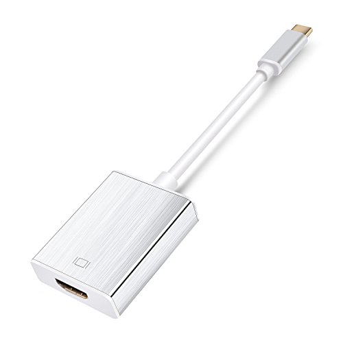 USB C TO HDMI Adapter,4K USB Type C to HDMI Digital Adapter Support Thunderbolt 3 Port for New MacBook ChromeBook Pixel Dell ASUS Samsung S8 and other USB Type C Devices