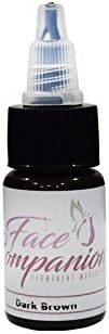 Face Companion Permanent Makeup Color For Eye-Liners (Dark Brown)