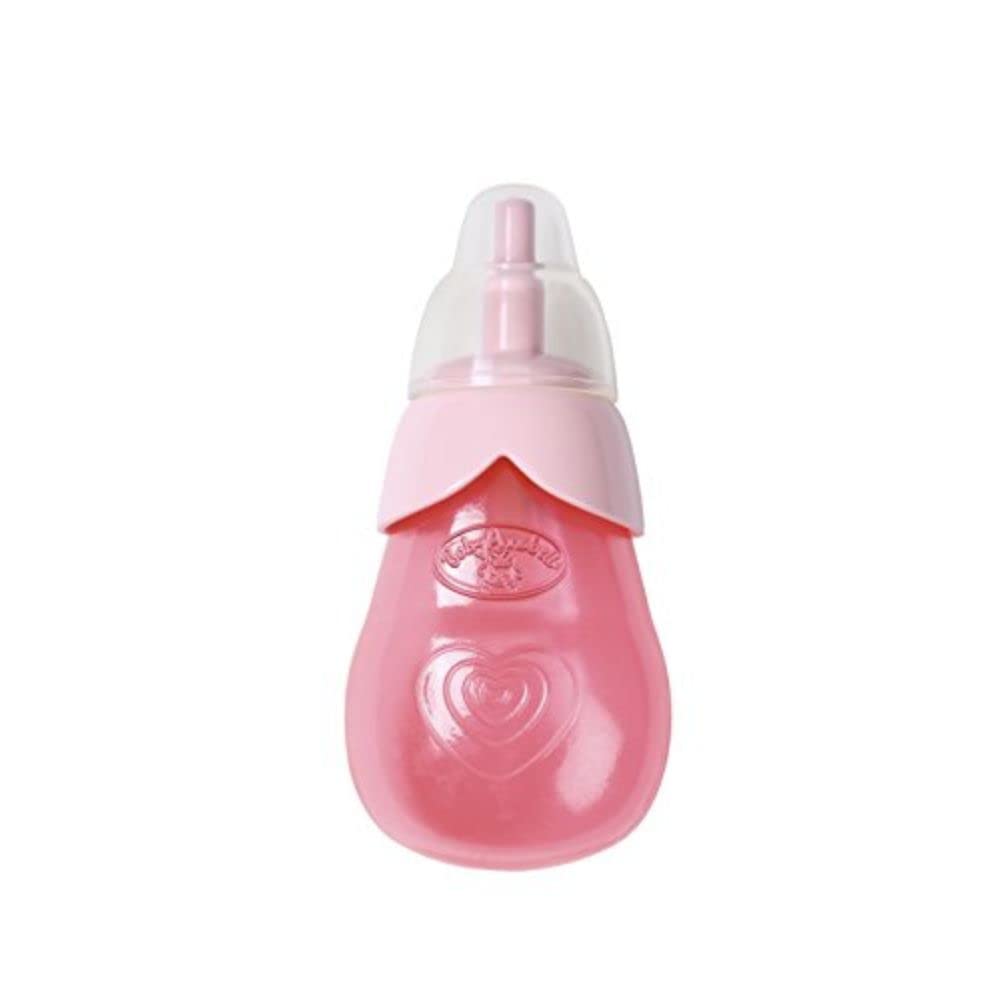 Baby Annabell Milk Bottle 709702 - Original Accessory For 43cm Dolls Made with Soft Plastic for Toddlers - Includes Ergonomic Design For Easy Grip - Suitable from 3 Years, Multicolor