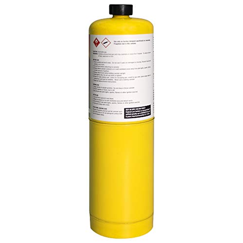 BLUEFIRE Modern MAPP Gas Cylinder, 16.1 oz, 14 More Bonus Fuel, Hotter