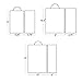 GSSUSA 150PCS Brown Paper Bags with Handles Gift Bags Assorted Sizes,5x3x8& 8x4.25x10& 10x5x13 50 Pcs Each,Kraft Paper Bags with Handles Bulk Gift Bags for Small Business,Merchandise Bags,Craft Bags