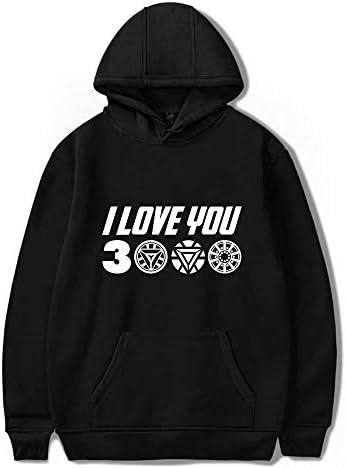 I Love You 3000 Hoodie Superhero Casual Fashion Sweatshirt Movie Enthusiast Hooded Sweater with Pocket Unisex