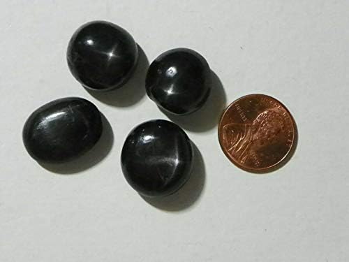 Black Star Diopside 114 Carats Total Weight 4 Cabs Four Ray Stars WF-629