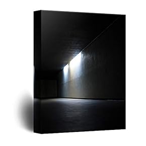 Canvas Wall Art Haunted Creepy Print Gallery Wrap Modern Home Decoration Ready to Hang - 12x18 inches