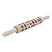 Wooden Embossed Rolling Pins for Baking Cookies Engraved with Star Wars 16.9 inch