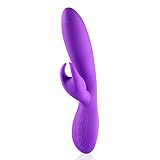 Uimi Rabbit Vibrator G-spot Stimulator USB Rechargeable Vibrators with 10 Vibration Levels Unique Breathing Light