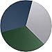 AK [3 Pack] Soft TPU Bands Compatible with Fitbit Versa, Elastomer Replacement Wristband Sports Waterproof Strap for Fitbit Versa Lite Smart Watch Women Men (Large, Olive Green/Navy Blue/Gray)