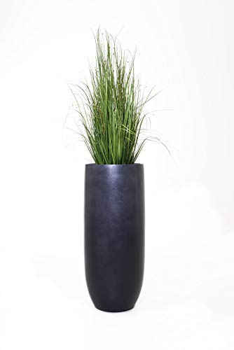 Vivanno Pflanzkübel Bodenvase exklusiv ASCONIA Silber-Anthrazit Seidenmatt (95x39) – Bild 4