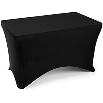rectangular linens tablecloth stretch lann spandex banquet fitted trade table