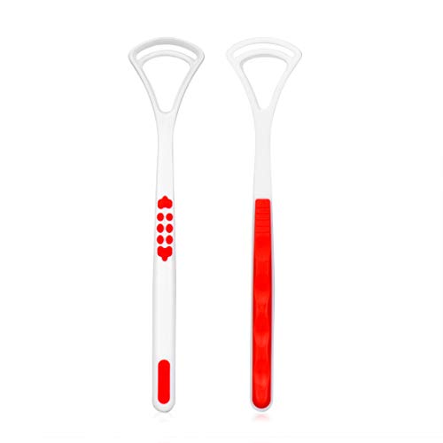 Tongue Cleaner Scraper, 12pcs Tongue Clean, Plastic Tongue Scraper for Oral Care, Get Rid of Bad Breath