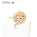 Kitan Club Putitto Hedgehog Cup Toy - Blind Box Includes 1 of 8 Collectable Figurines - Hangs on Thin, Flat Edges - Authentic Japanese Design - Made from Durable Plastic