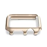 Apple Watch Bumper Case 38mm, Smarmate Aluminum Protective Shell Frame Cover for 38mm Apple Watch Series 3, Series 2 and Series 1 (Gold)