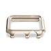 Smarmate Aluminum Protective Shell Bumper Frame Case Cover for 38mm Apple Watch Series 2 and Series 1 (Gold)
