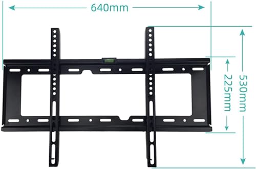 Fixed TV Wall Mount Bracket Tilt Ultra Slim TV Mount for 32-85" LED LCD OLED Plasma TVs,TV/Computer Wall Mount Bracket TV Stand/Television Stands for 32-85 Inch Screen Wall Bracket Capacity Up to 50kg