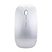Cywulin Rechargeable Slim Silent Mouse Wireless Mouse Gaming Mouse for PC Laptop Games GD for Desktop, Laptop, PC, Pro Noteboook, (Silver)thumb 1