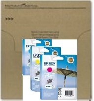 Epson T0452 T0453 T0454 cyan magenta yellow ink cartridge combo bulk packed for C64 C84 CX6400 C66 C86 CX6600 CX3600 CX3650 CX4600