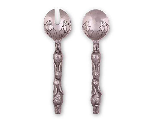 Arthur Court Designs Aluminum 11 inch Bunny Serving Set