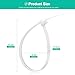Nylon Zip Ties Heavy Duty- 7 Inch 100 Pieces,Tensile Strength, Ultra Strong Plastic Wire Ties, Multi-Purpose Self Locking Cable Ties.White