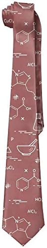 Men's Brown Chemistry Lab Equipment Soft Fashion Novelty Necktie Tie Neck Tie