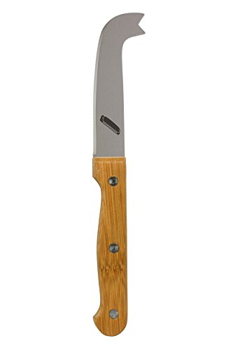 Harmonica Stainless Steel Knife With Bamboo Handle - Serrated Cheese Knife For Semi-Hard And Soft Cheese - Ideal Chef Gifts