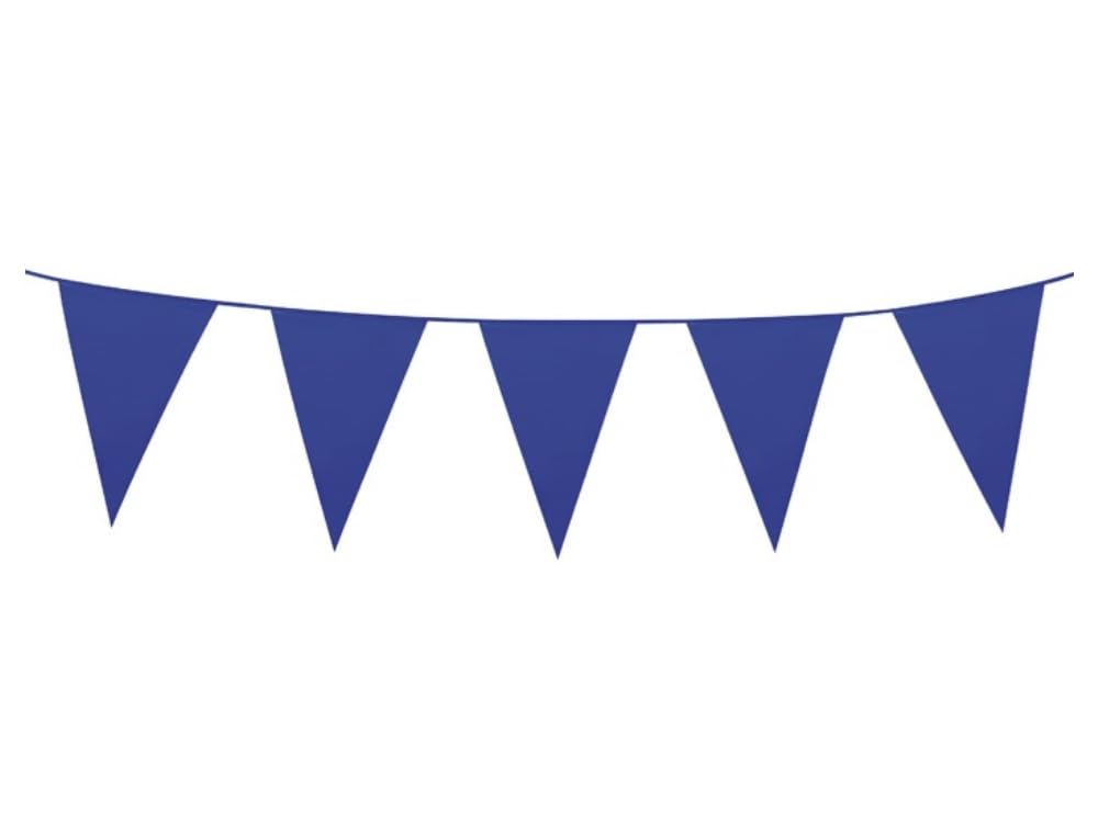 Boland Elegant Decoration Bunting Banner 45x30 cm - Durable Blue Polyethylene, Perfect for Parties, Easy to Hang, Versatile for Events.