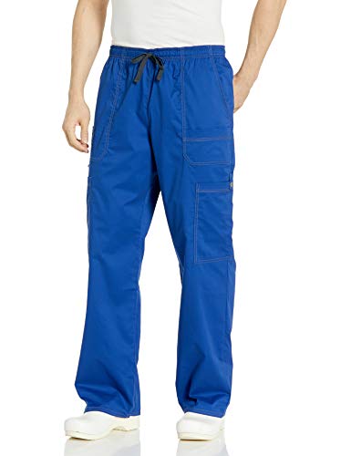 Dickies Men's GenFlex Utility Drawstring Cargo Scrubs Pant, Galaxy Blue, X-Small