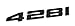 428i Matte Black Trunk Lid Car Rear Badge Emblem Decal Number Letter for BMW 4 Series F32 F33 F36