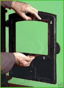 HRG Aga Little Wenlock Stove Glass 260mm x 200mm