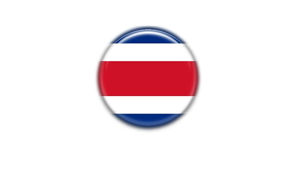 Amazon Com Costa Rica Bandera Nacional Insignia De Boton Pinback De 1 496 In Blanco Office Products